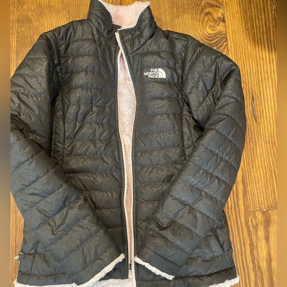North Face girls coat, reversible, youth Large